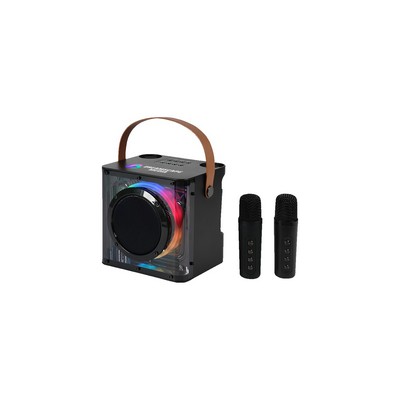 15W Karaoke Wireless Speaker with 2 Mics